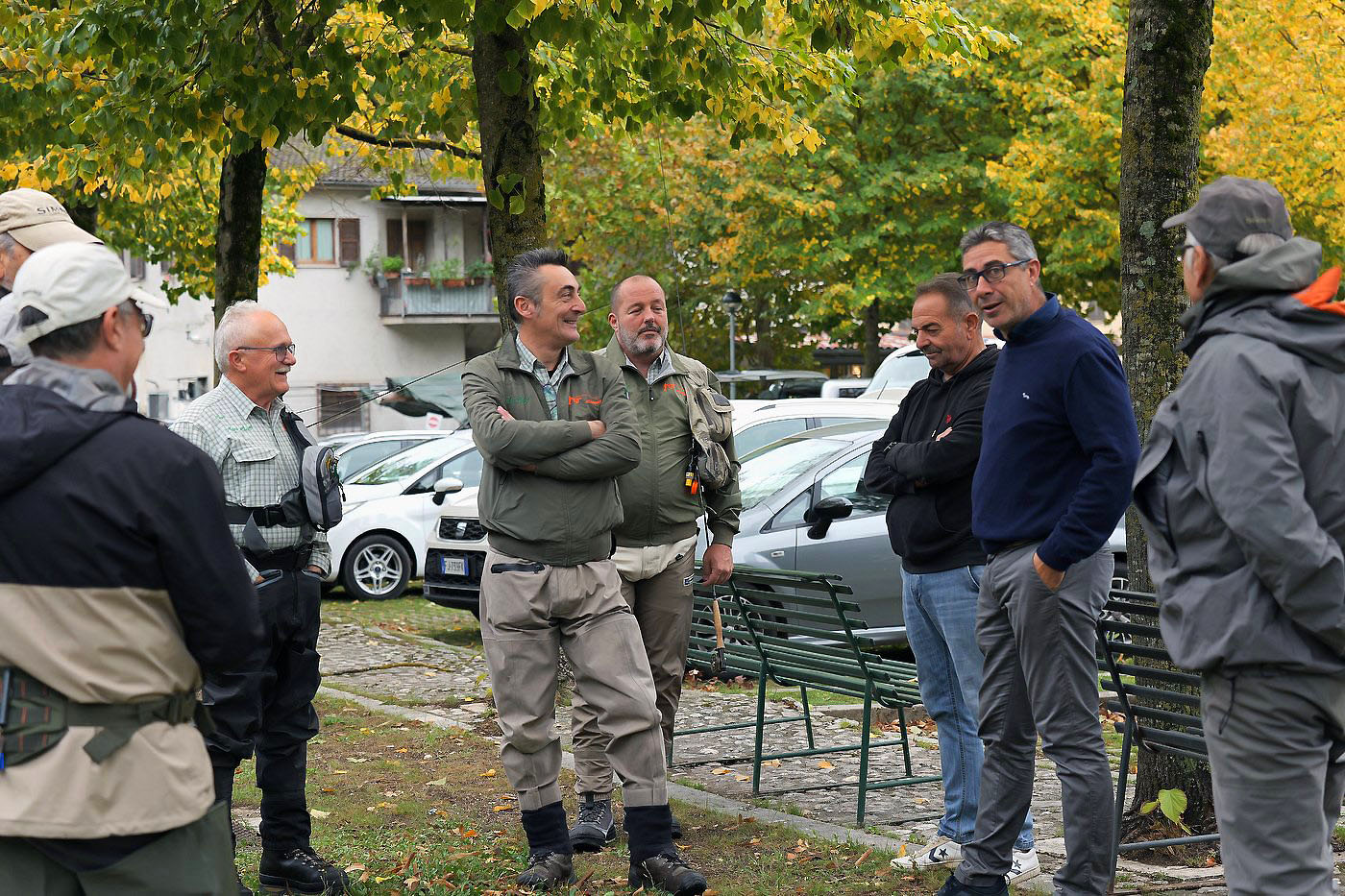 Il Sindaco di Cerreto di Spoleto Giandomenico Montesi e il Vicesindaco Rocco Ceccaminici con i vertici della TLT Academy, Bargi Fumelli ed Alessandri